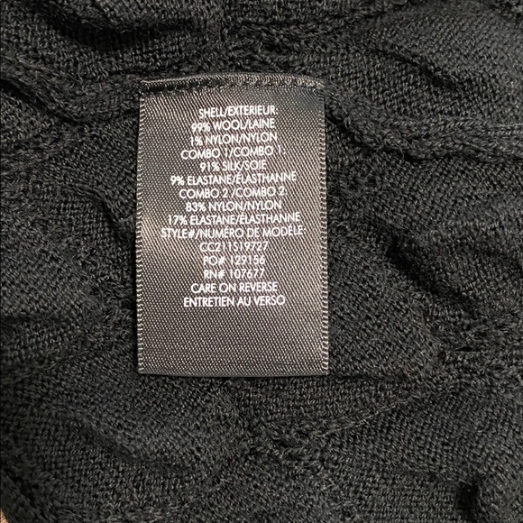 NWT Alice + Olivia Gin Pointelle Lace Knit Dress With Bow In Black Size S - Picture 11 of 12